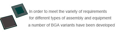 What are the BGA types ?