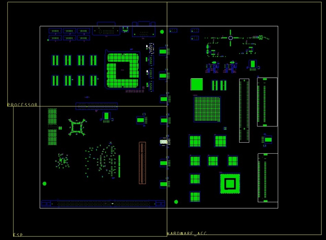 A simple functional partitioning of a PCB design