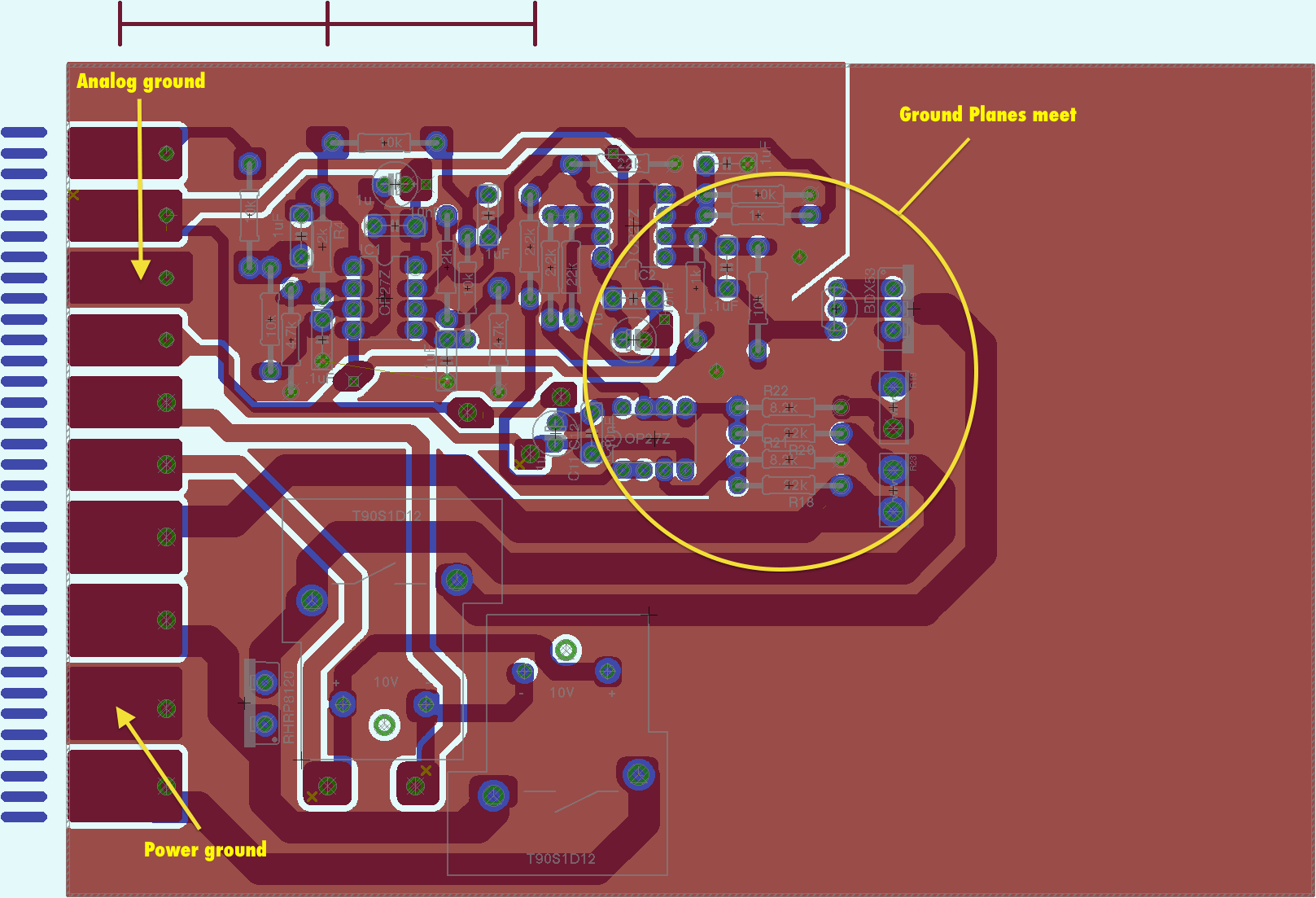 pcb ground plane