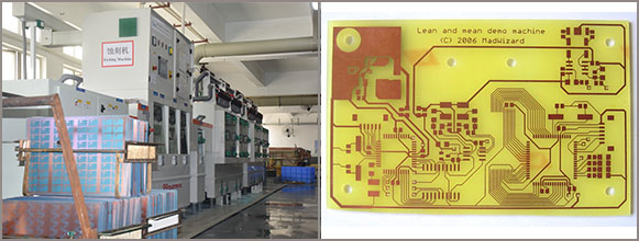 Etch outer layers for PCB